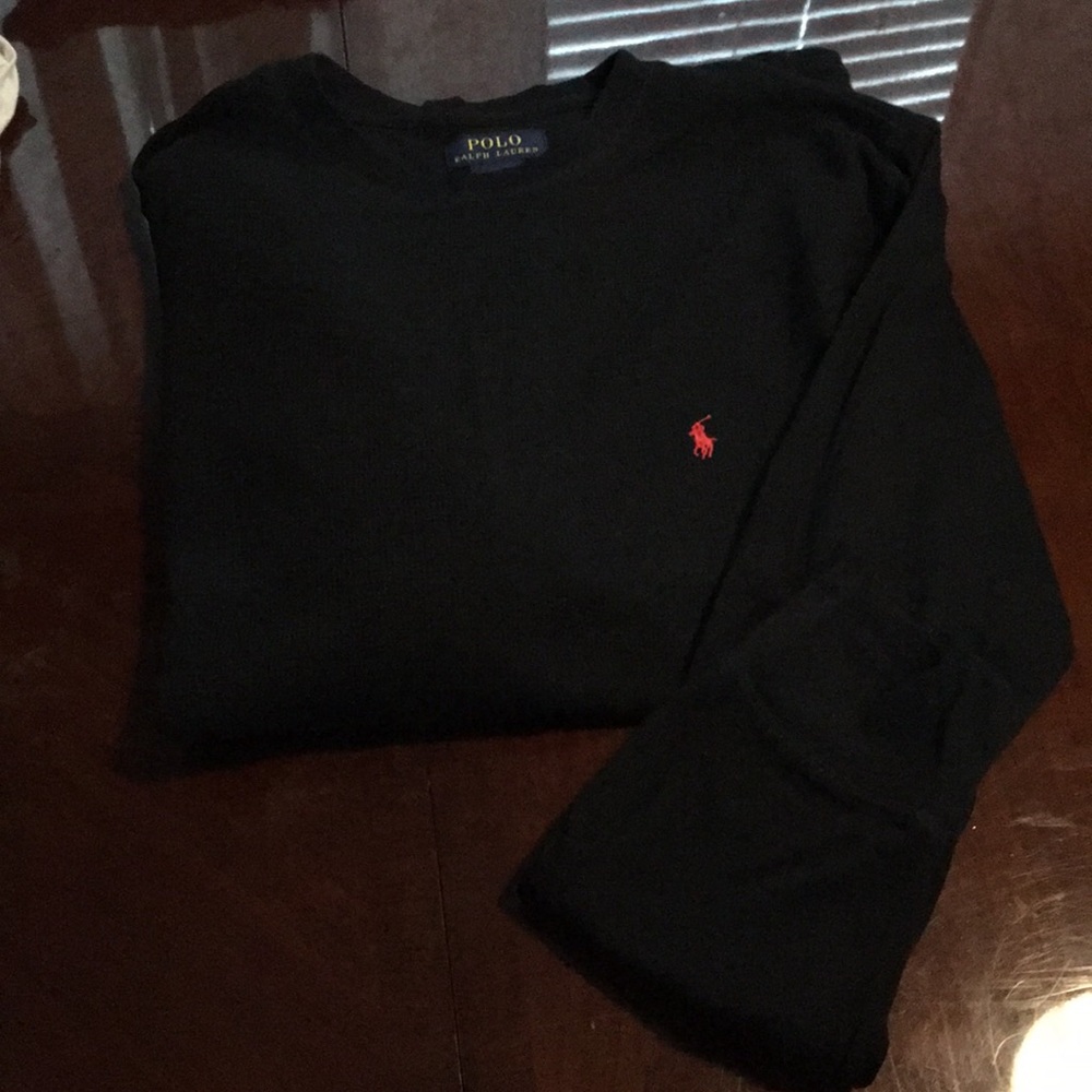 Black long sleeve Polo